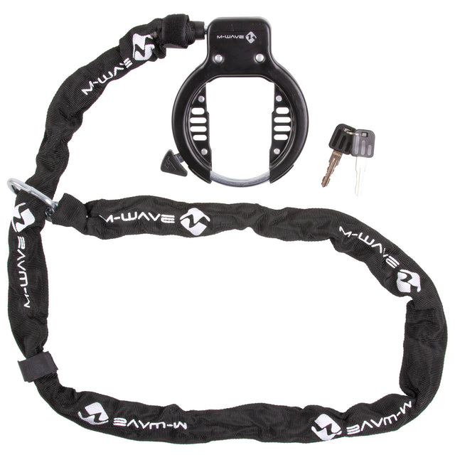 Candado de marco de cadena con anillo M-wave con cadena