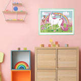 Clementoni - rompecabezas - 104 piezas - creo en los unicornios brillantes - rompecabezas para niños - supercolor