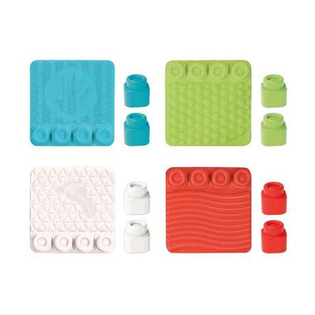 Clementoni soft clemmy - camino sensorial - juguetes sensoriales - alfombra de juego - bloques para bebés y alfombra de juego - con bloques apilables de espuma suave - 6 - 36 meses