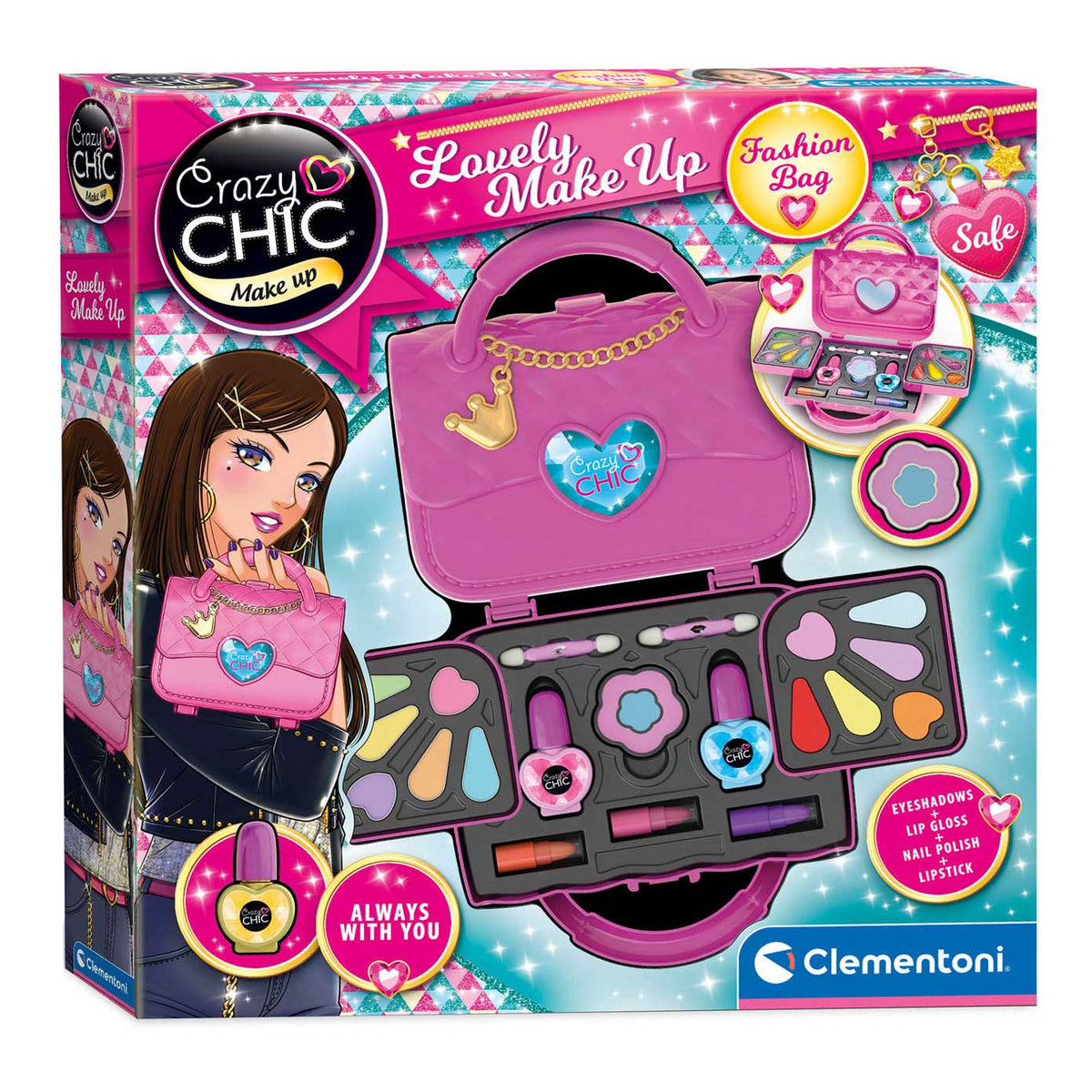 Clementoni Crazy Chic Mape-Up Bag de maquillaje