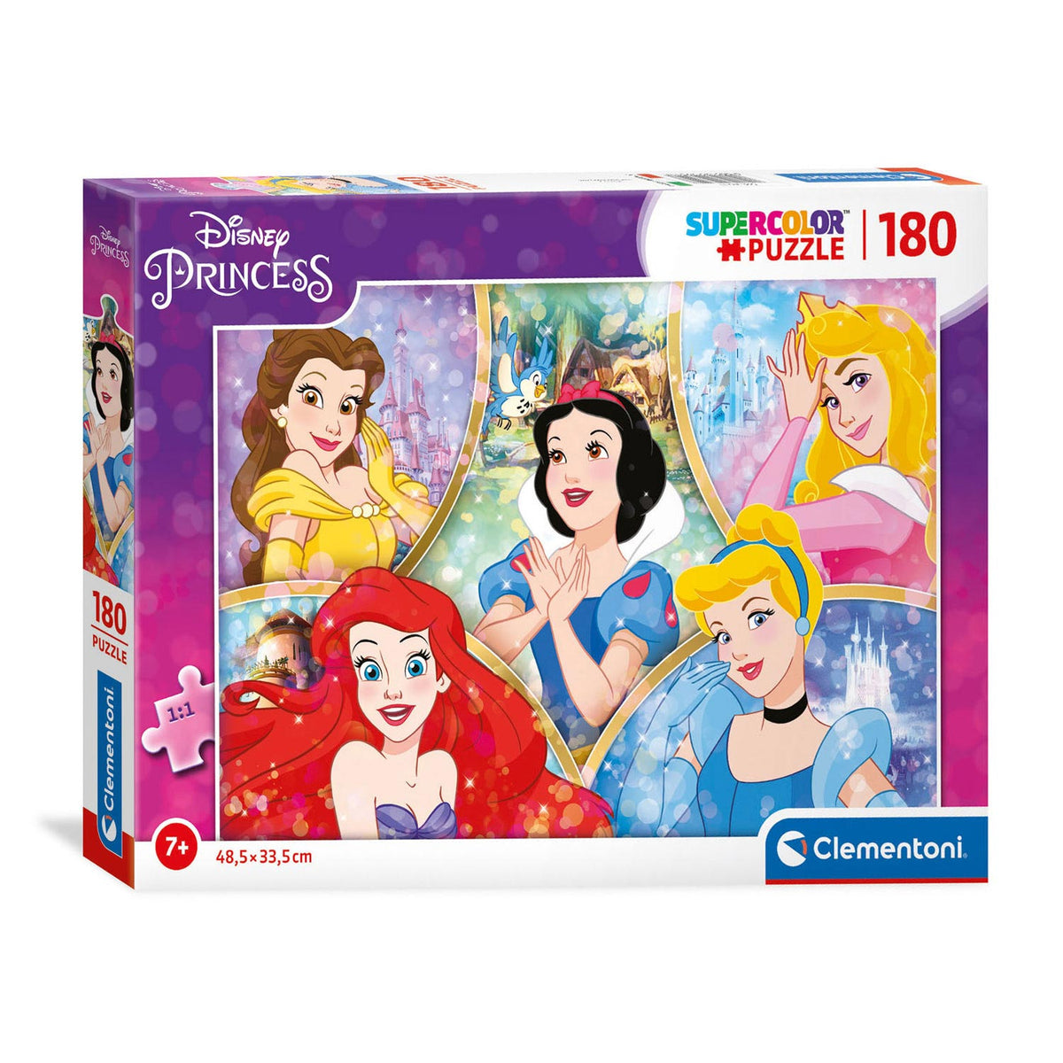 Clementoni puzzle princesas disney, 180 uds.