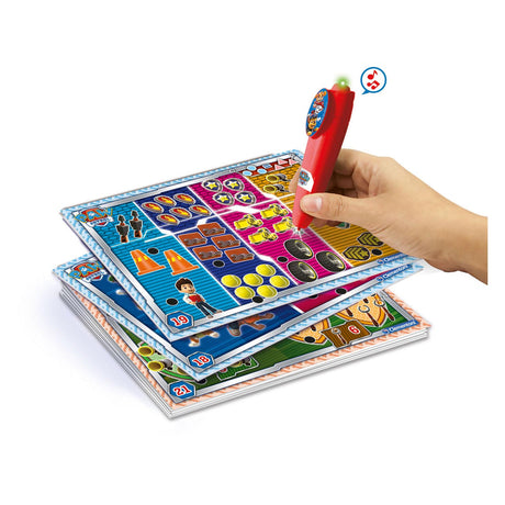 Clementoni aprende jugando - bolígrafo interactivo patrulla canina - más de 200 cuestionarios educativos - juguetes educativos 3-6 años