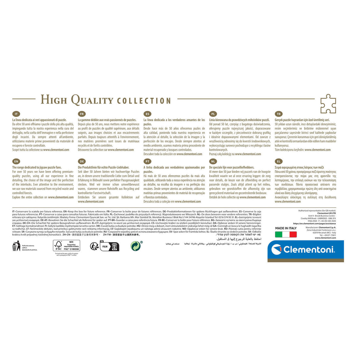Clementoni rompecabezas panorámico Lofoten, 1000 uds.
