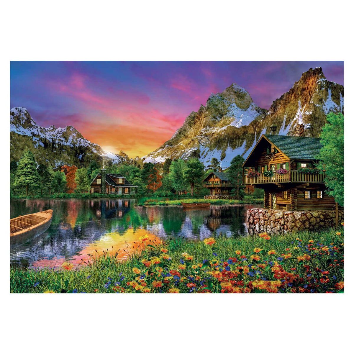 Clementoni puzzle lago alpino, 6000ud.