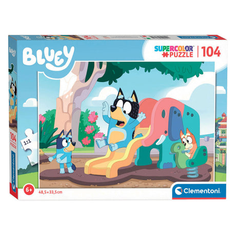 Clementoni - rompecabezas - 104 piezas - bluey - rompecabezas para niños - a partir de 6 años