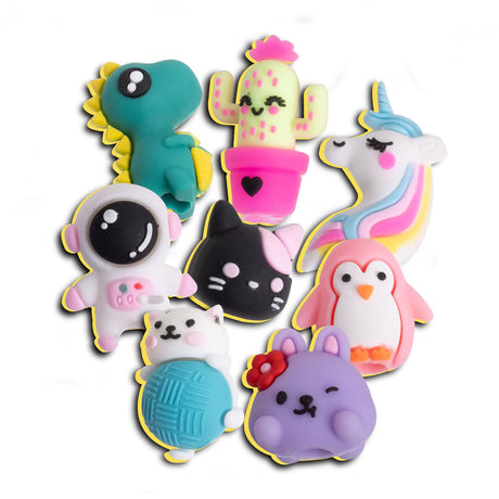 Idea Clementoni - estudio de creación de bolígrafos - paquete de manualidades lleno de accesorios - bolígrafos kawaii con purpurina - el regalo creativo - a partir de 6 años