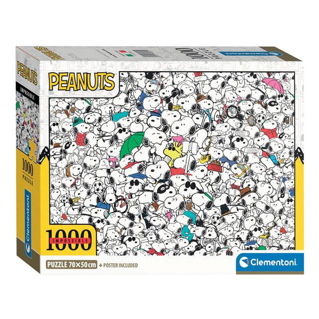 Clementoni - rompecabezas - 1000 piezas - cacahuetes imposibles - rompecabezas para adultos