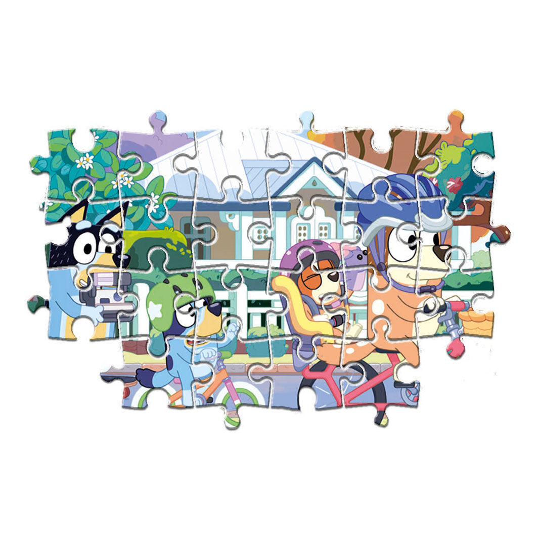 Clementoni Jigsaw Puzzle Super Color Bluey Bikes, 24st.