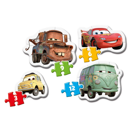 Clementoni puzzle 3-6-9-12 mis primeros puzzles coches