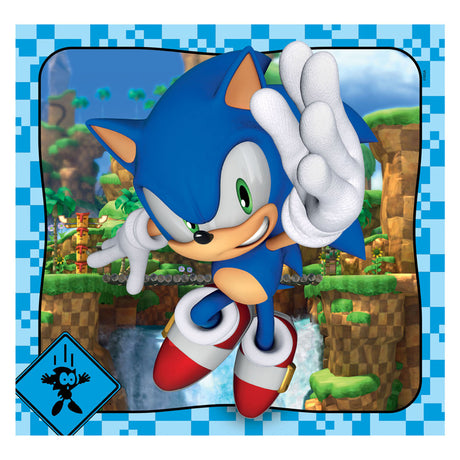 Clementoni - rompecabezas - 3x48 piezas - sonic the hedgehog - rompecabezas para niños - a partir de 5 años