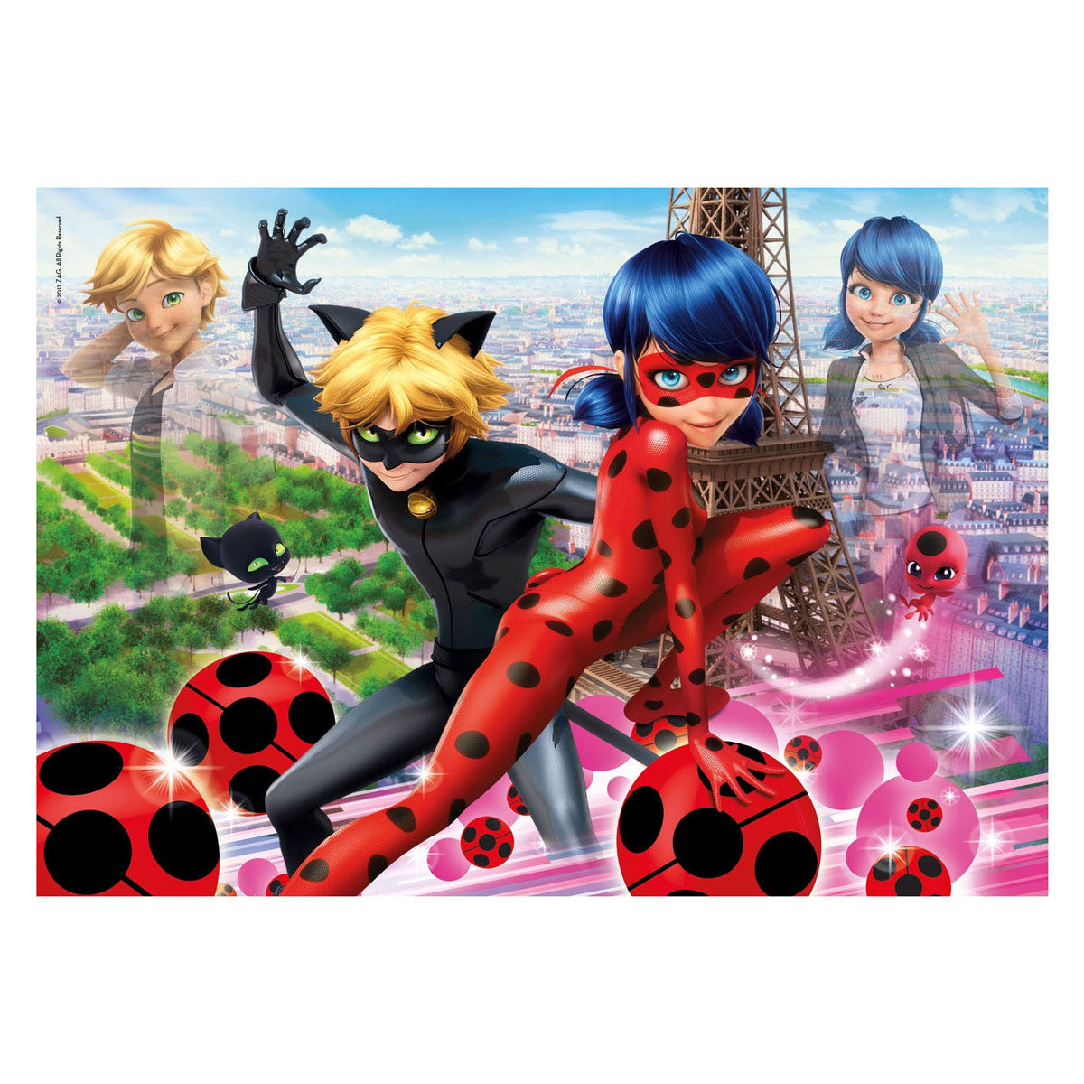 Clementoni Jigsaw Puzzle Super Color Miraculo Ladybug, 104.