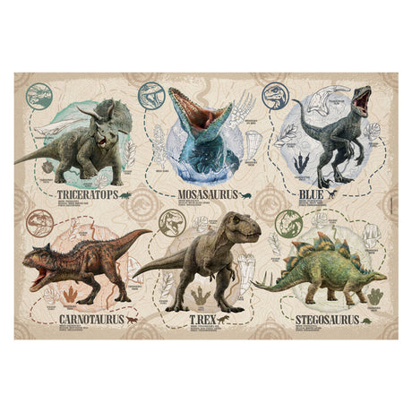 Clementoni Jigsaw Puzzle Super Color Jurassic World, 104.