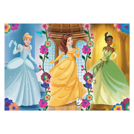 Clementoni rompecabezas super color princesas disney, 104 uds.