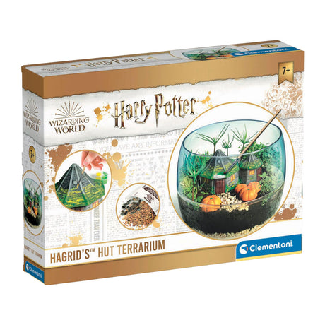 Clementoni harry potter hagrid's hut terrario en miniatura para hacer manualidades