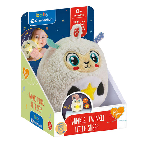 Clementoni lámpara de noche de peluche baby twinkle twinkle ovejita