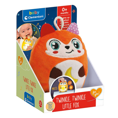 Lámpara de noche de peluche Clementoni baby twinkle winkle zorrito
