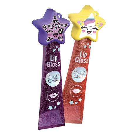 Clementoni brillo de labios loco chic estrella violeta amarillo