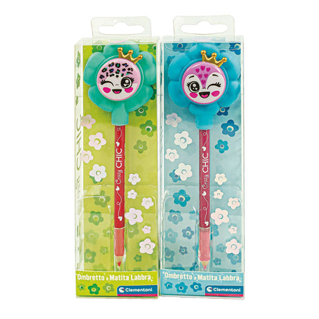 Clementoni sombra de ojos y delineador de labios Crazy Chic Flower - azul turquesa