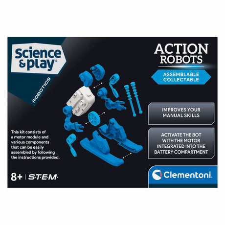 Clementoni juego de ciencia acción robots - esquiador
