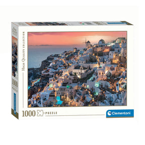 Clementoni rompecabezas sombras de santorini, 1000 uds.