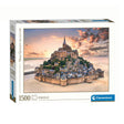 Clementoni - rompecabezas - 1500 piezas - mont saint-michel rise - rompecabezas para adultos - colección de alta calidad