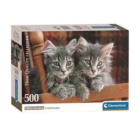 Clementoni rompecabezas gatitos, 500 uds.