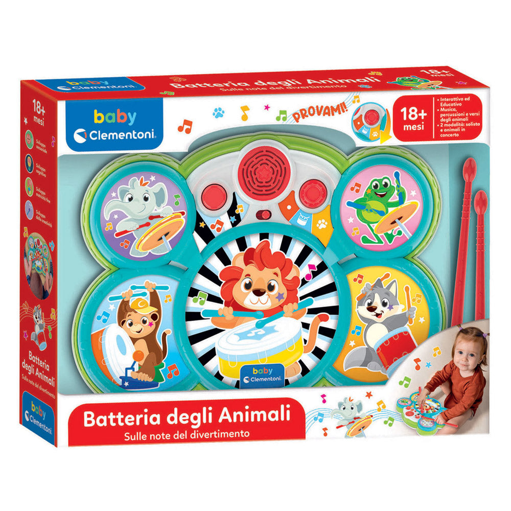 Clementoni batería bebe animales