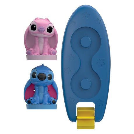 Clementoni juguetes de baño disney tabla de surf puntada y angel - juguetes de agua flotantes para bebe - juguetes de baño y juguetes de baño sin huecos
