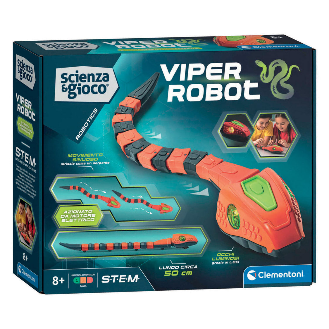 Clementoni juego de ciencia robot serpiente