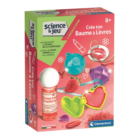 Juego de ciencia Clementoni - mini set de bálsamo labial