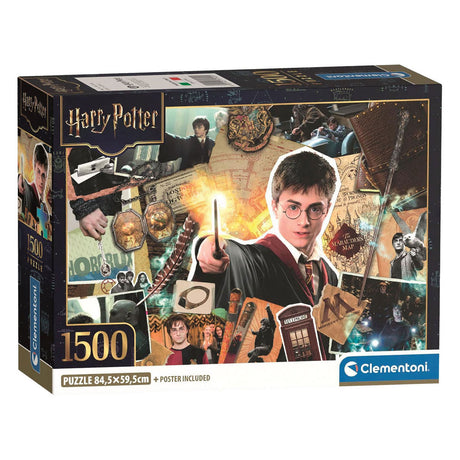 Clementoni - rompecabezas - 1500 piezas - caja compacta de harry potter