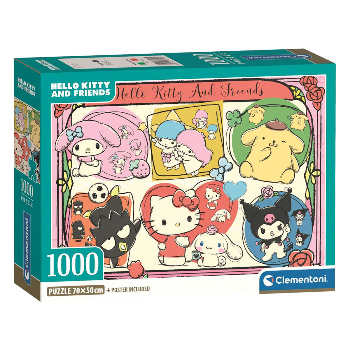 Clementoni rompecabezas hello kitty y sus amigos - 1000 uds.