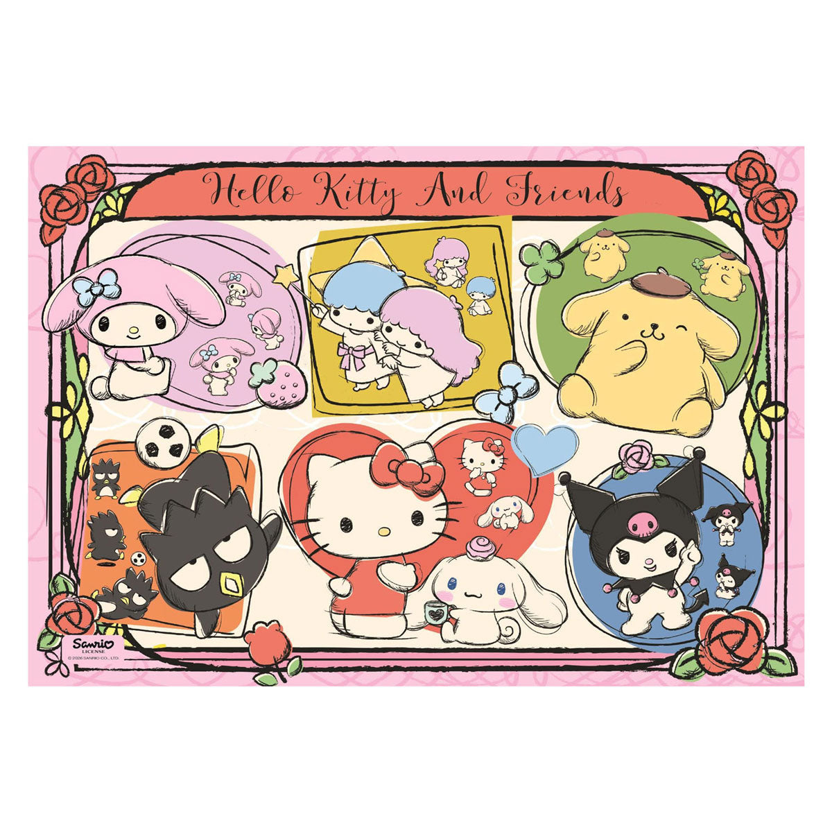 Clementoni rompecabezas hello kitty y sus amigos - 1000 uds.