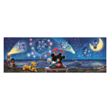 Clementoni rompecabezas Mickey y Minnie panorama - 1000 uds.