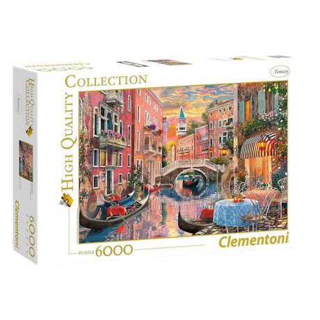 Clementoni - rompecabezas - 6000 piezas - puesta de sol en Venecia - colección de alta calidad - rompecabezas para adultos