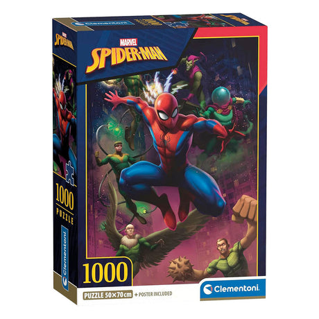 Clementoni rompecabezas spiderman - 1000 uds.