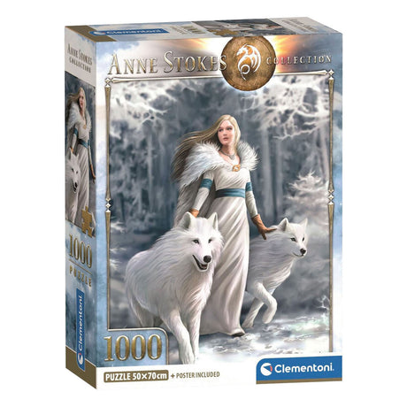 Clementoni rompecabezas Anne Stokes guardianes de invierno - 1000 piezas.
