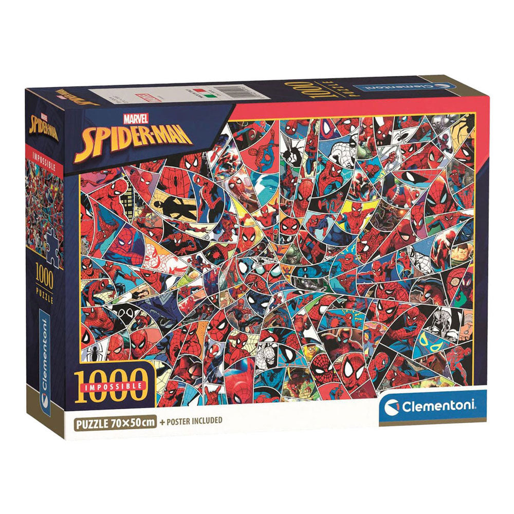 Clementoni rompecabezas imposible marvel spiderman - 1000 uds.