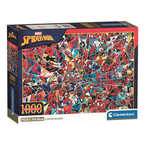 Clementoni rompecabezas imposible marvel spiderman - 1000 uds.