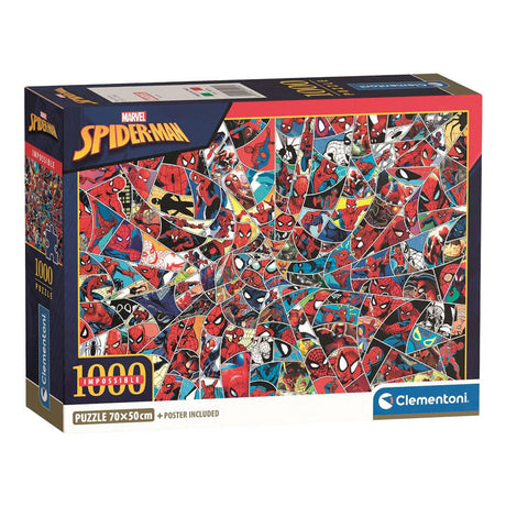 Clementoni rompecabezas imposible marvel spiderman - 1000 uds.