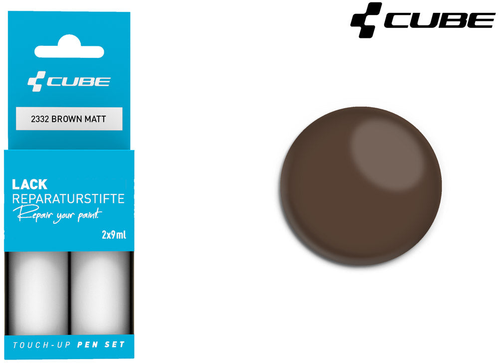 Juego de rotuladores de retoque Cube marrón mate