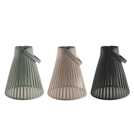 Lámpara colgante solar lineas 20cmx24cm 3 surtido negro verde arena