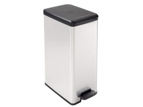 Papelera Curver Decobin Slim - 40 litros - Metálico
