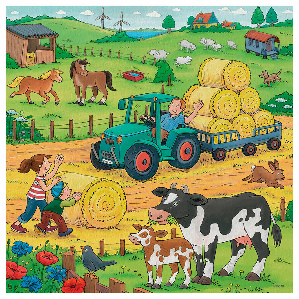Granja de rompecabezas Ravensburger - 3x49 piezas - rompecabezas para niños