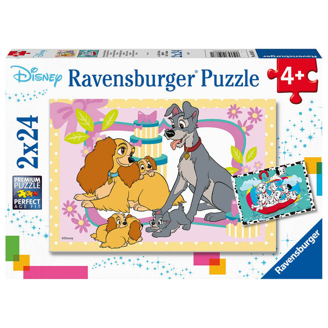 Ravensburger - Las lindas cachorros 2x24 piezas