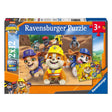 Rompecabezas Ravensburger Paw Patrol Rubble Crew - 2x12 piezas de cartón.