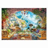 Ravensburger rompecabezas vista a la terraza mediterránea - 1000 piezas.