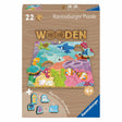 Ravensburger rompecabezas de madera animales submarinos - 22 piezas.