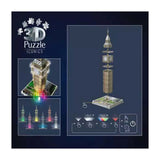 Ravensburger rompecabezas 3d icónicos big ben - con luz - 235 piezas.