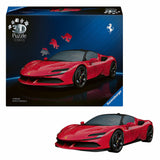 Ravensburger - icónicos: Ferrari SF90 Stradale - rompecabezas 3D - 108 piezas - juego de construcción para niños a partir de 8 años